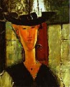 Amedeo Modigliani Madame Pompadour by Modigliani oil on canvas